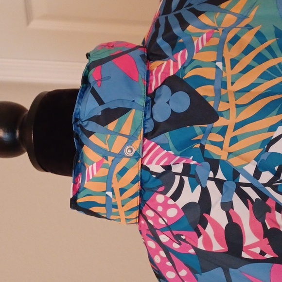 Lauren James Anorak Tropical Print Rain Jacket ** SZ M - Picture 7 of 11